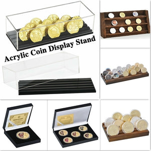 Wooden Challenge Coin Display Box
