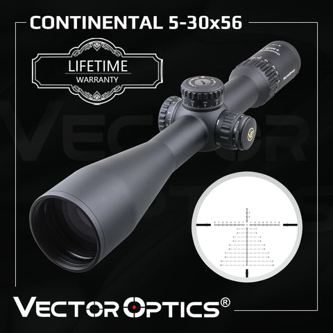 Vector Optics 34mm Continental 5-30x56 HD FFP Hunting Rifle Scope